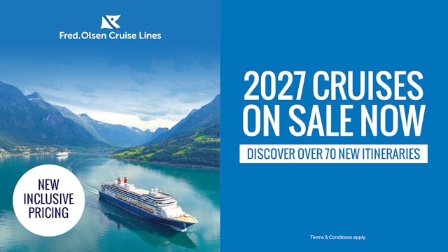 Fred. Olsen 2027 on sale now