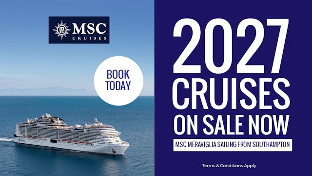 2027 MSC Cruises on sale now
