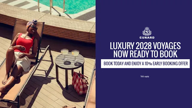 Luxury 2028 voyages with Cunard
