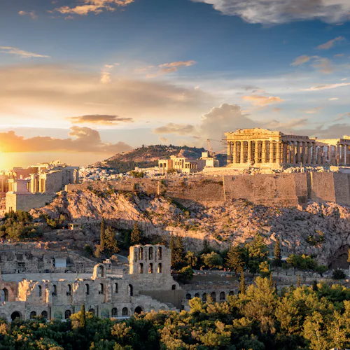 Greek Island Glow with Athens & Coast